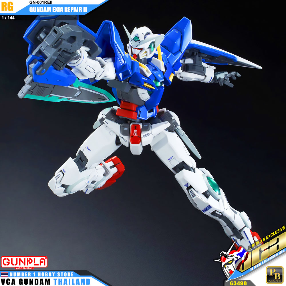 PREMIUM BANDAI GUNPLA REAL GRADE RG 1/144 GUNDAM EXIA REPAIR II 2 โมเดล กันดั้ม กันพลา VCA GUNDAM