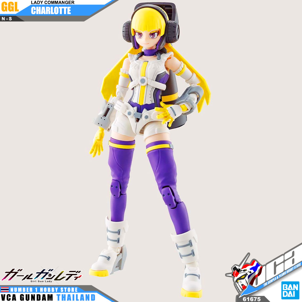 BANDAI GIRL GUNN LADY COMMANDER CHARLOTTE โมเดล VCA GUNDAM