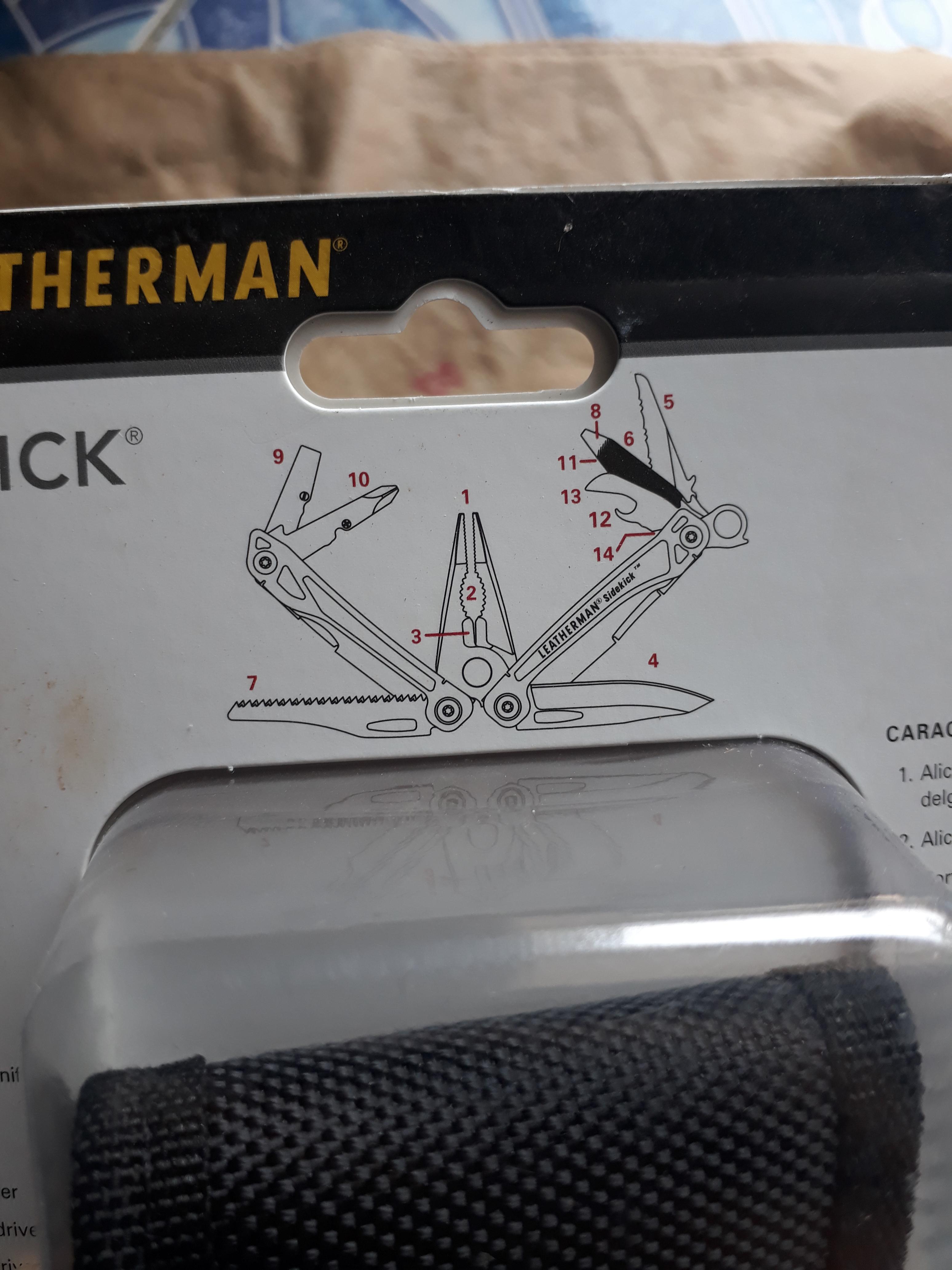 คีม มันติทูล Leatherman Sidekick Stainless Steel Multi-Tool 14in1 tools