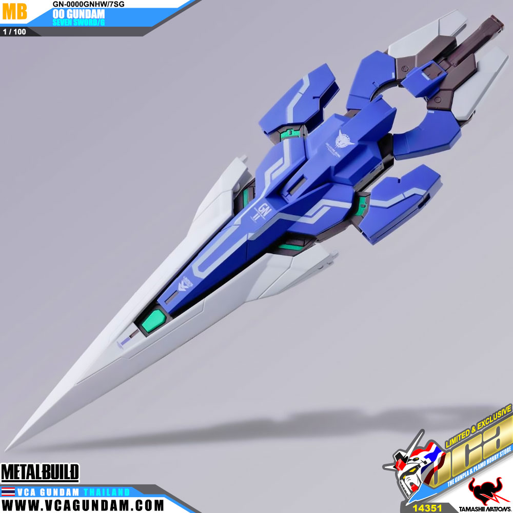 Metal Build GN-0000GNHW/7SG 00 GUNDAM SEVEN SWORD/G ดับเบิ้ลโอ กันดั้ม เซเว่น สว๊อด