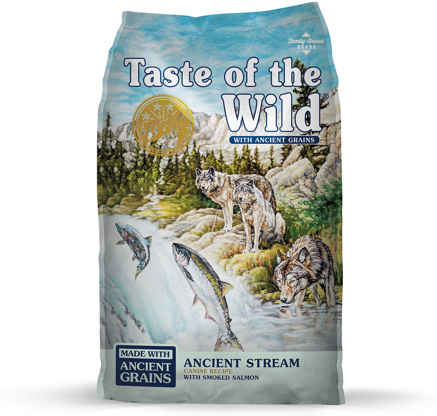 Taste of the Wild เทสต์ ออฟ เดอะ ไวลด์ ธัญพืชโบราณ สูตรแซลมอนรมควันและปลาทะเล Taste of The Wild Ancient Grains Stream with Smoked Salmon