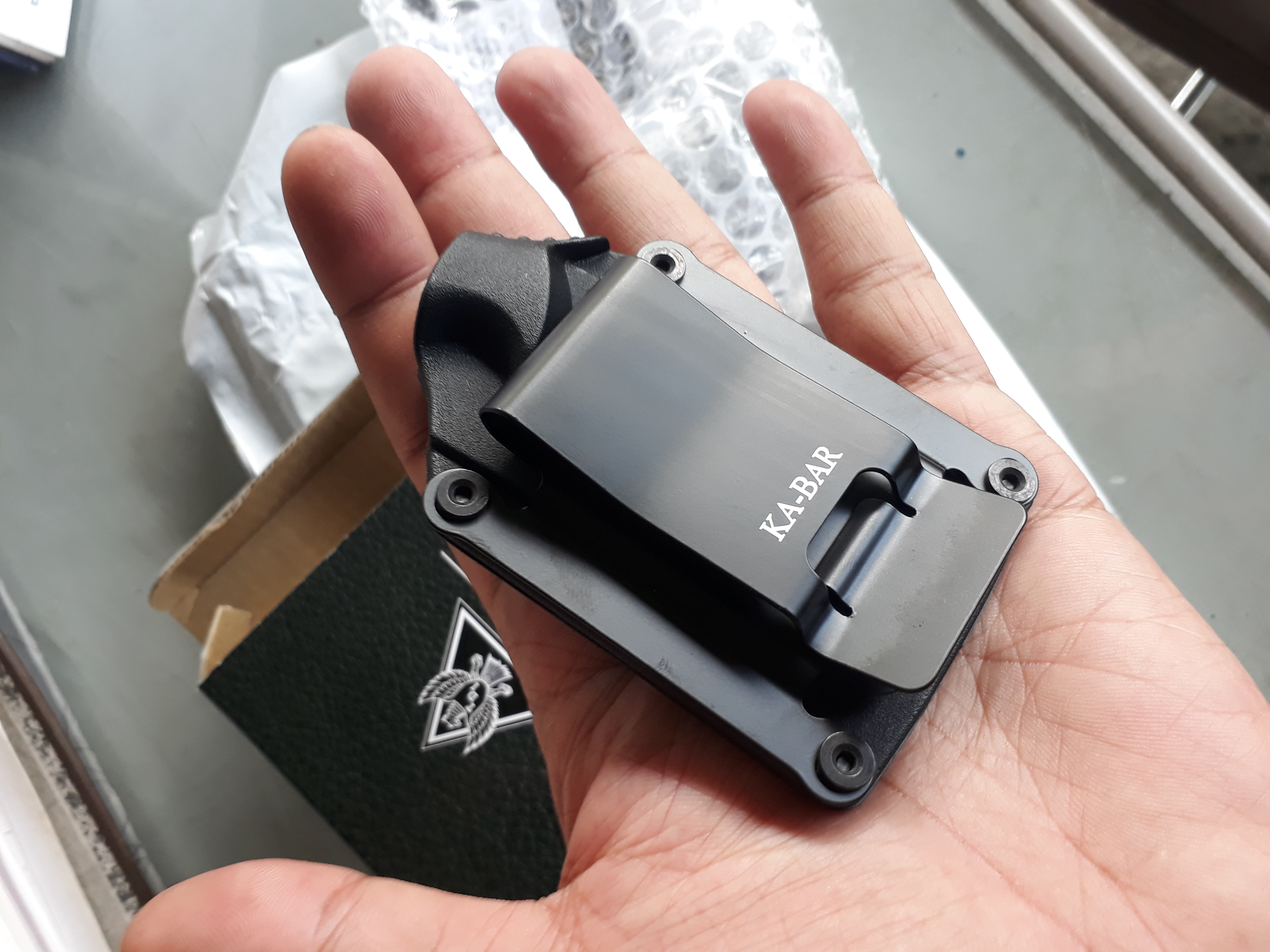 Ka-Bar TDI Law Enforcement Knife-Straight Edge-Sheath Included-Black-2-1480-6