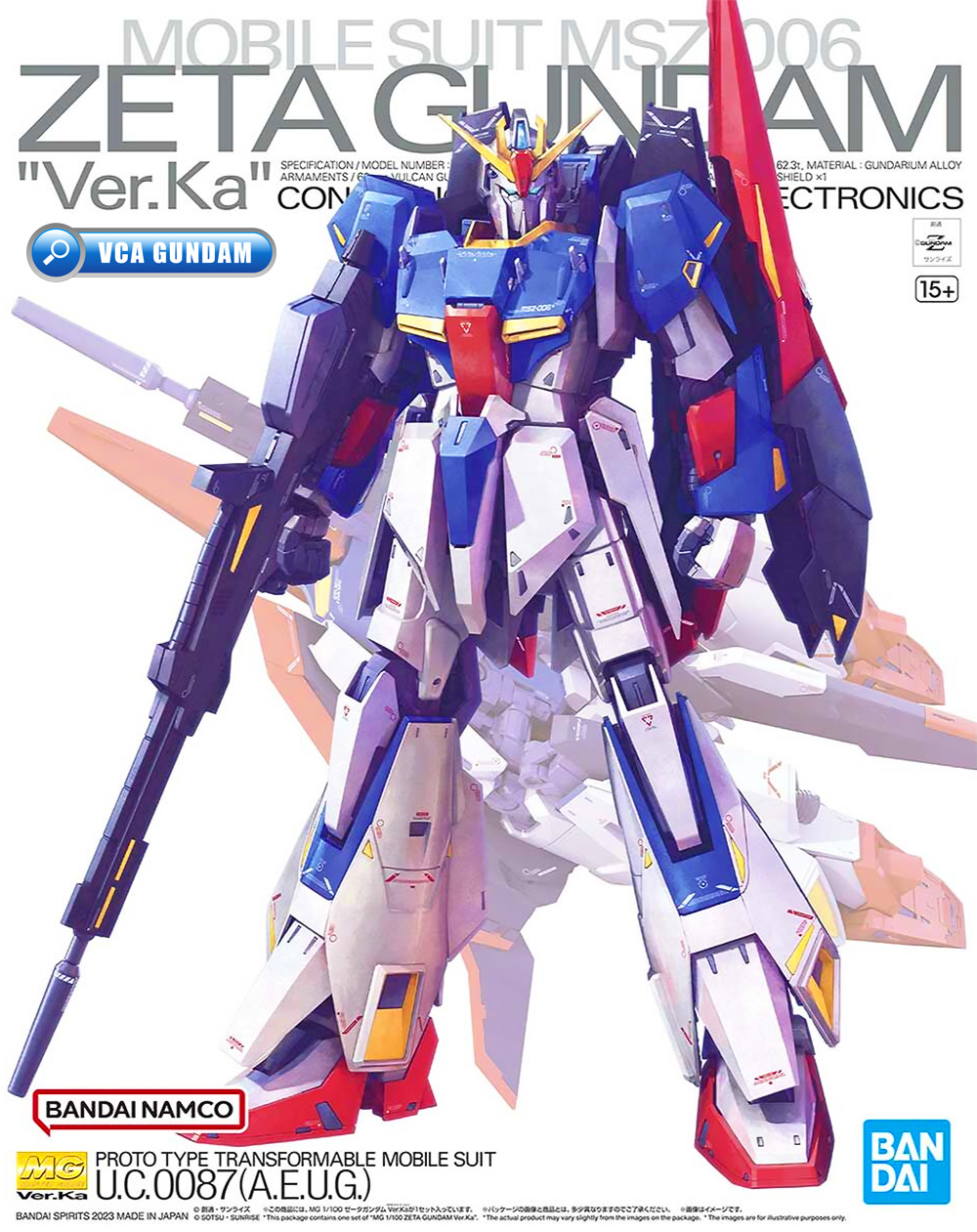 Bandai Gunpla Master Grade MG ZETA GUNDAM VER KA