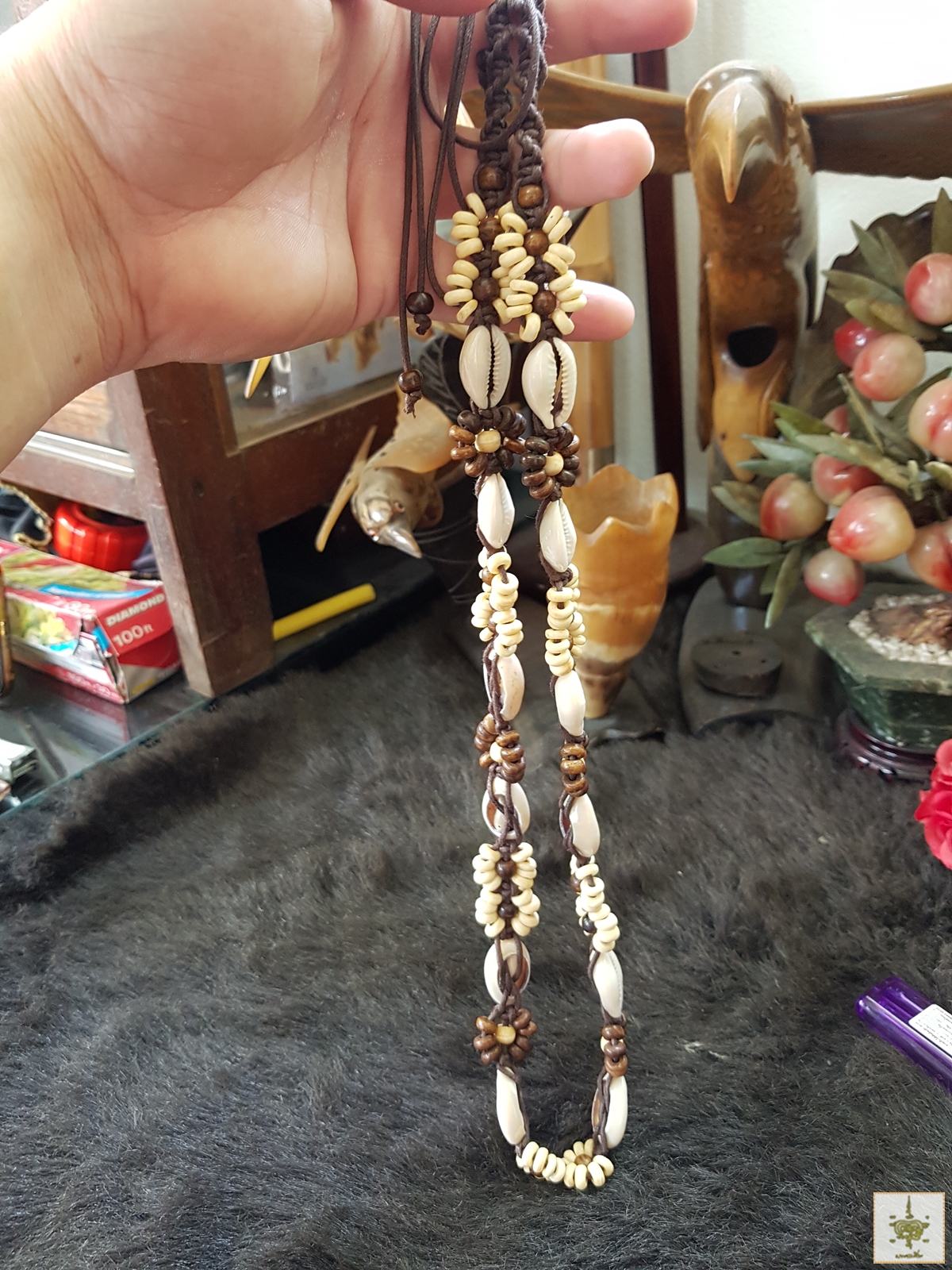 สร้อยคอ หอย+กะลา