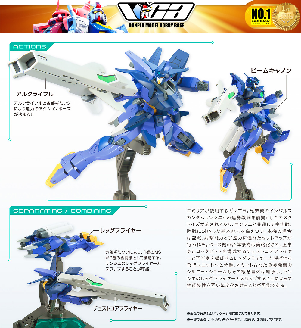 Bandai High Grade Build Divers Gunpla HG AGMF-X56S/A IMPULSE GUNDAM ARC