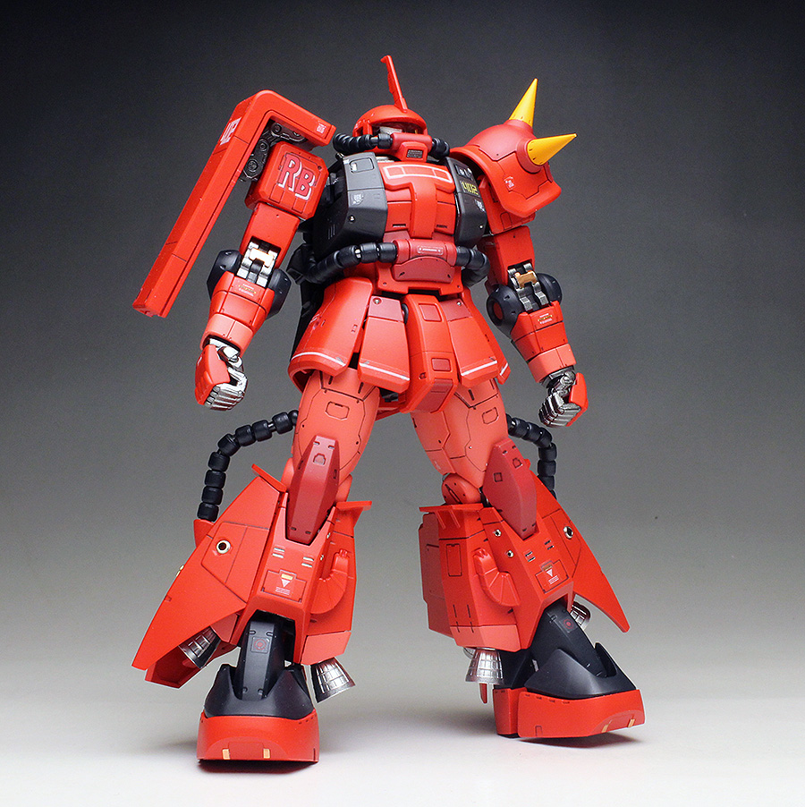 RG 1/144 MS-06R-2 ZAKU II (JOHNNY RIDDEN'S) | Painted Build by ZGMFXG (TAI'S FACTORY)