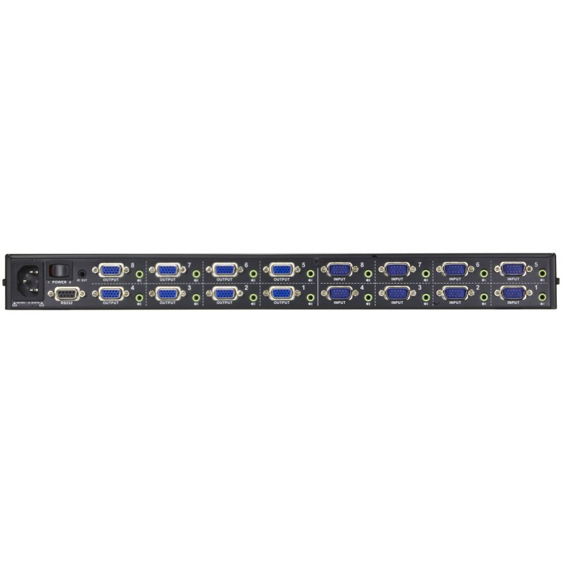 ATEN รุ่น VM0808 8X8 VIDEO MATRIX SWITCH + AUDIO
