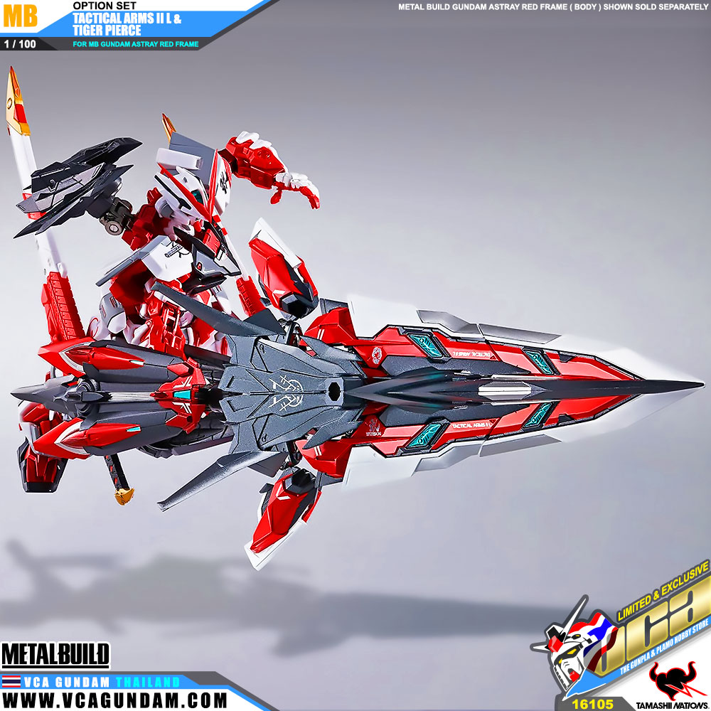 Metal Build TACTICAL ARMS II L & TIGER PIERCE OPTION SET FOR MB MPF-P02 GUNDAM ASTRAY RED FRAME กันดั้ม แอสเทรย์ เรด เฟรม