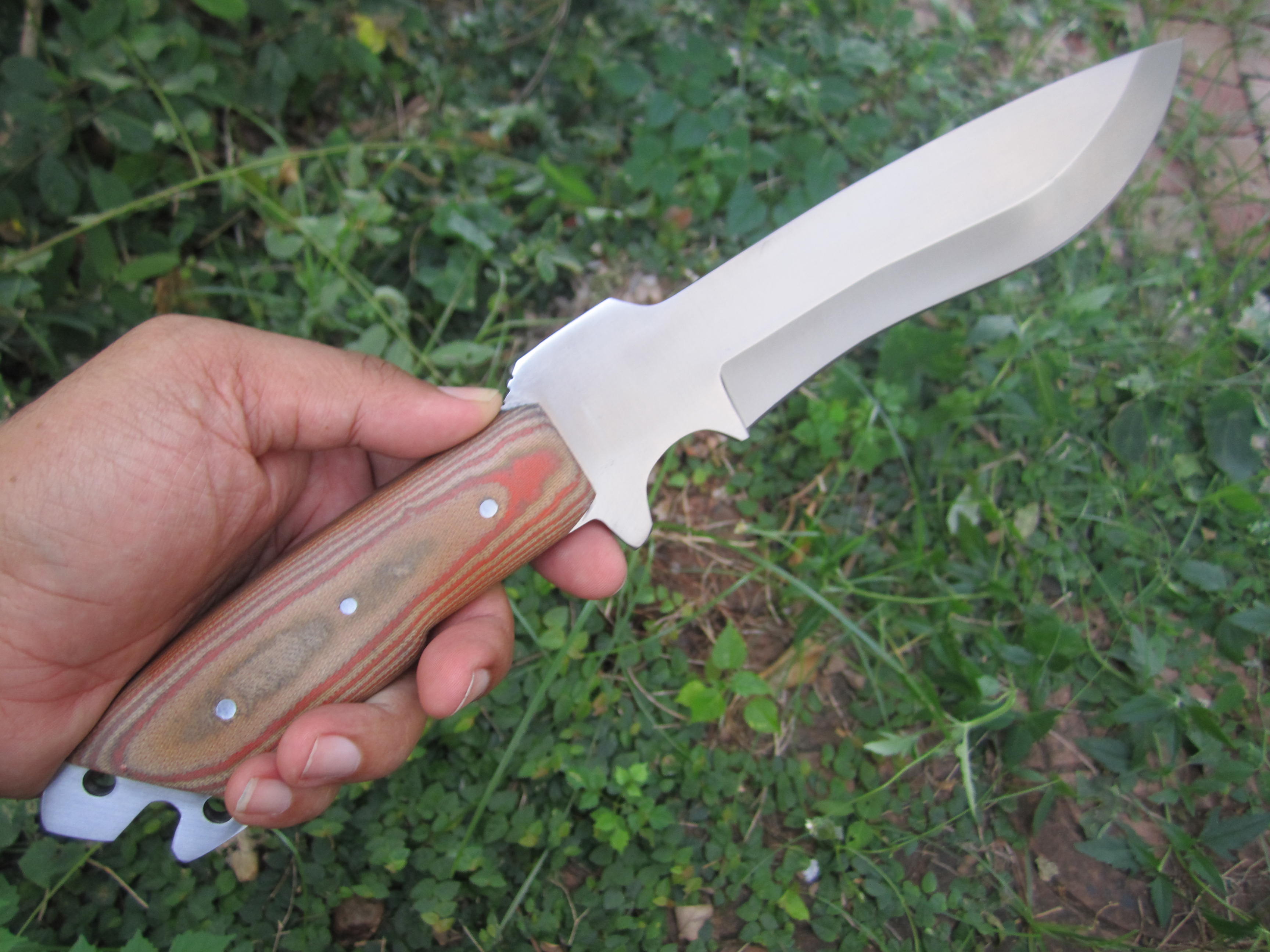 IPAK CFK Custom Handmade D2 BUG-OUT-BAG Tactical Parang Survival Bushcraft Knife