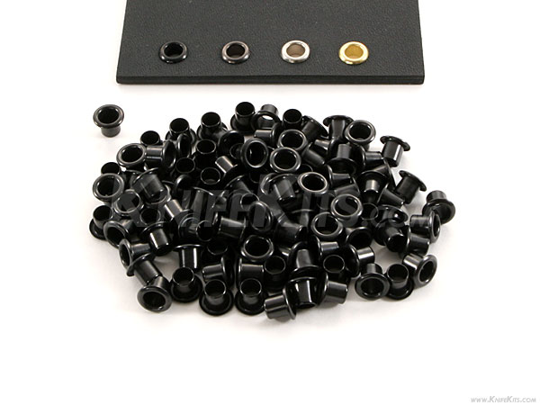 ตาไก่ DIY Eyelets GS 8-8 brass black Kydex .08-.093 1/4 Custom Holster Sheath/ 10 ตัว