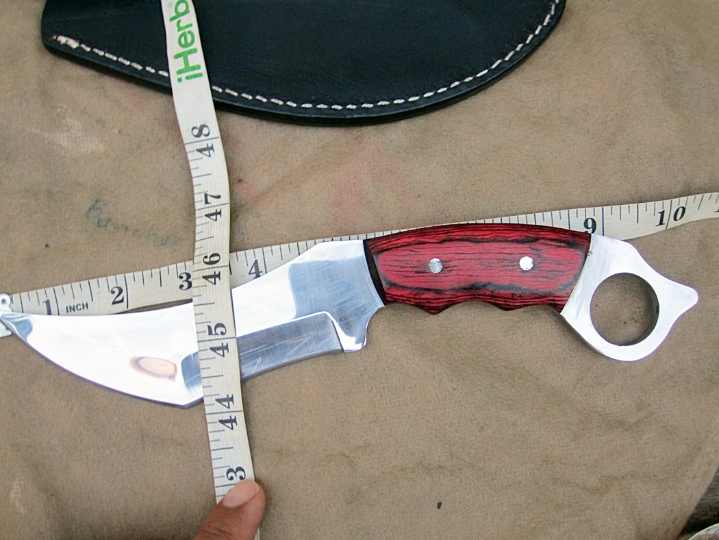 มีดKARAMBIT D2 USA. 175 COLORED WOOD HANDLE