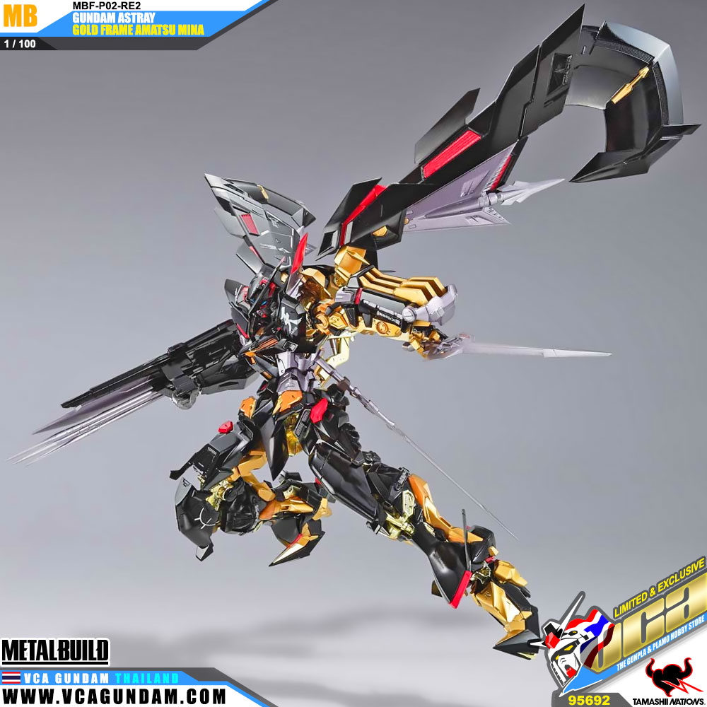Metal Build MPF-P02-RE2 GUNDAM ASTRAY GOLD FRAME AMATSU MINA กันดั้ม สเทรย์ โกลด์ เฟรม อามัตสึ