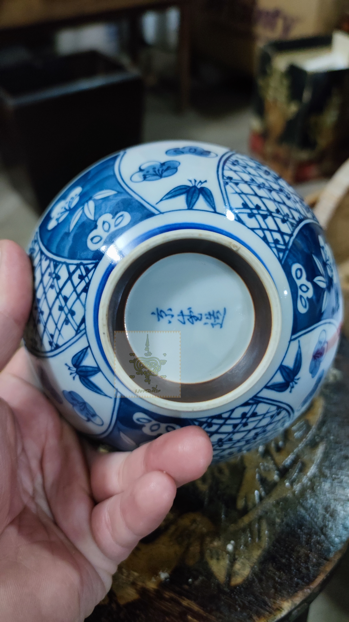 ถ้วยเซรามิกเก่า งานญี่ปุ่น 2 ใบ