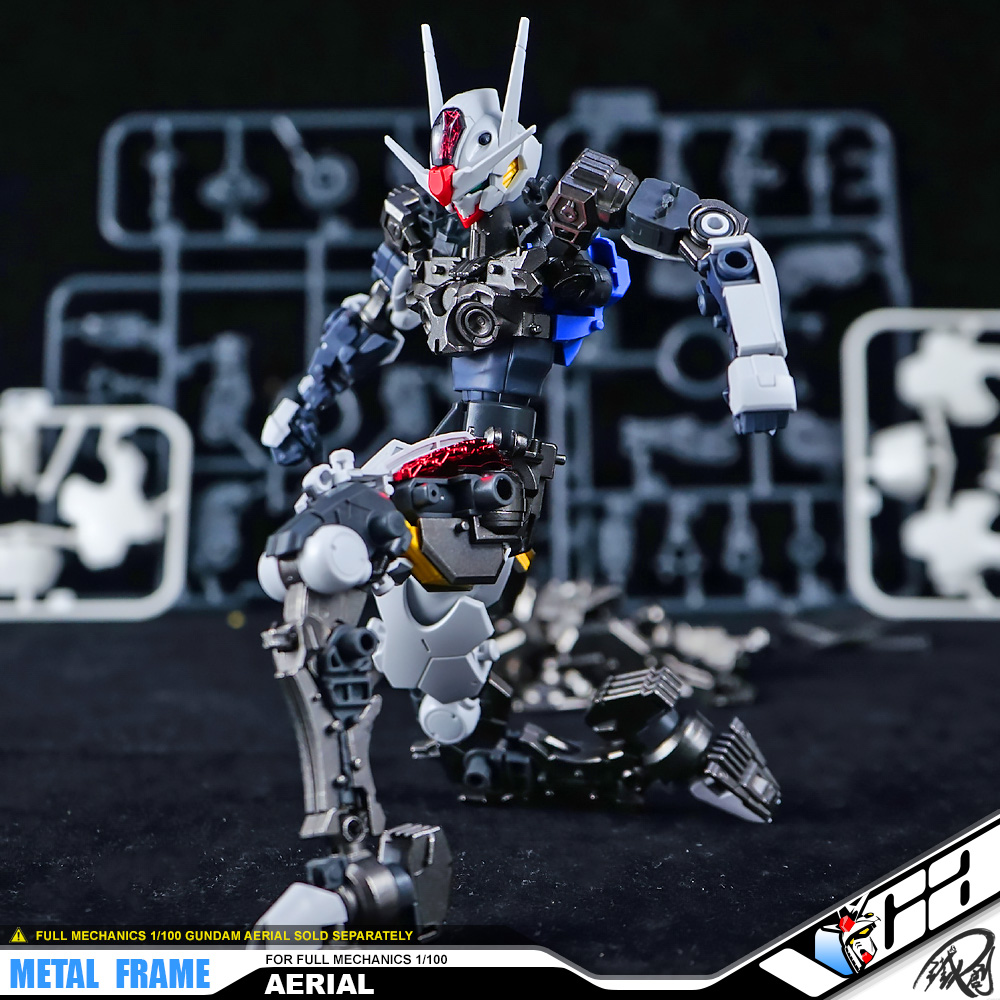 Iron Toys 铁创模型 Metal Structure Inner Frame Parts for Full Mechanics 1/100 FM Gundam Aerial Upgrade Parts VCA Bangkok Thailand