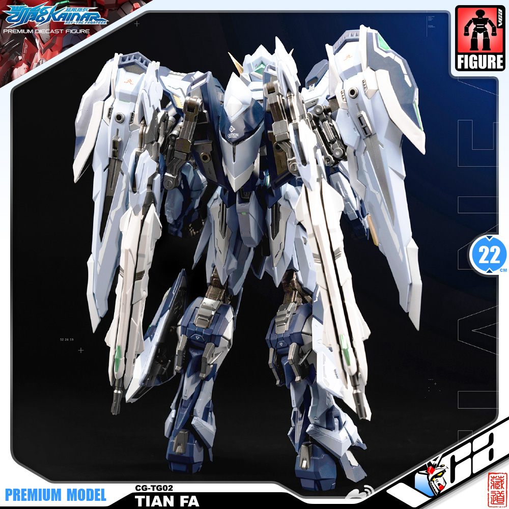 Zen of Collectible 藏道模型 Premium Diecast Action Collectibles 1/100 CD-TG-02 Tian Fa Metal Build Structure Action Figure Toy VCA Gundam Thailand