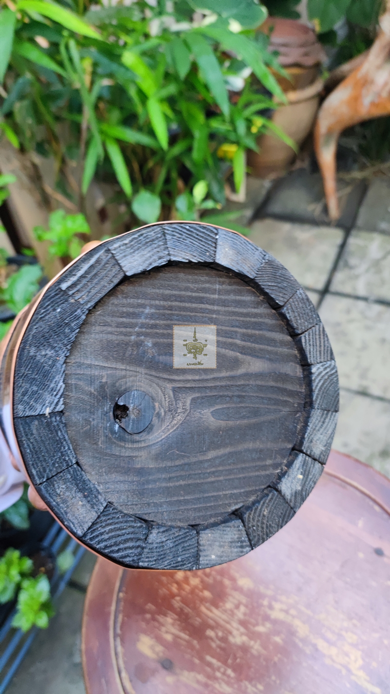 ถังไม้ประดับทองแดง งานญี่ปุ่น