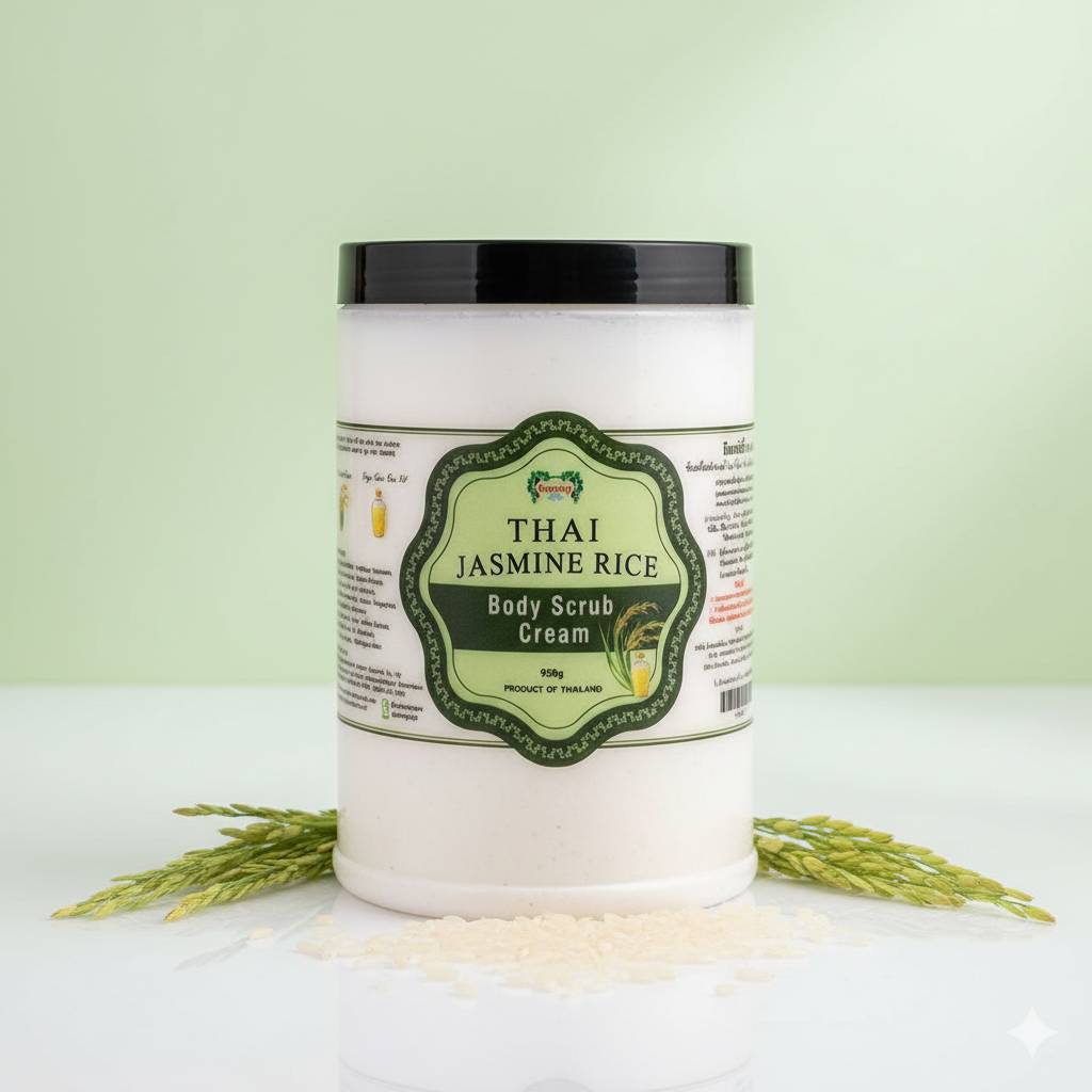 Thai Jasmine Rice Body Scrub Cream