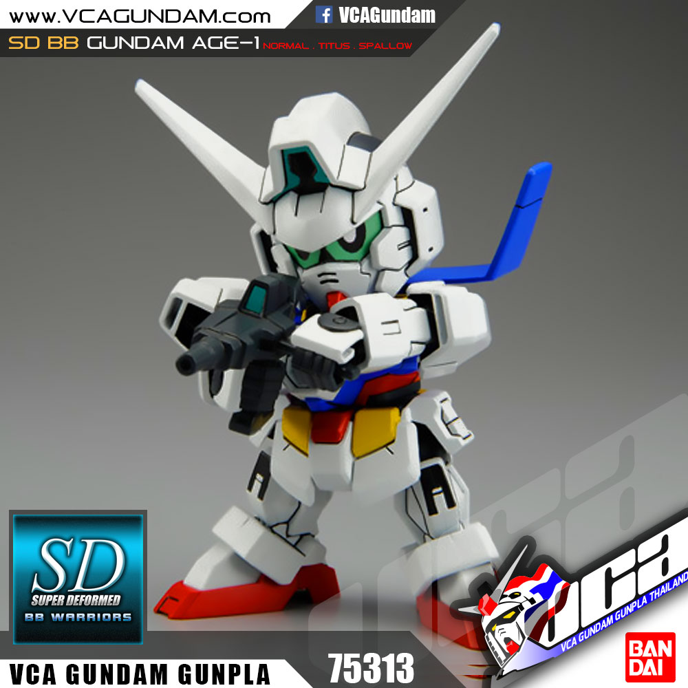 SD BB369 GUNDAM AGE-1 NORMAL / TITUS / SPALLOW กันดั้ม เอจ 1 นอร์มอล ไททัส สแปล์โล่