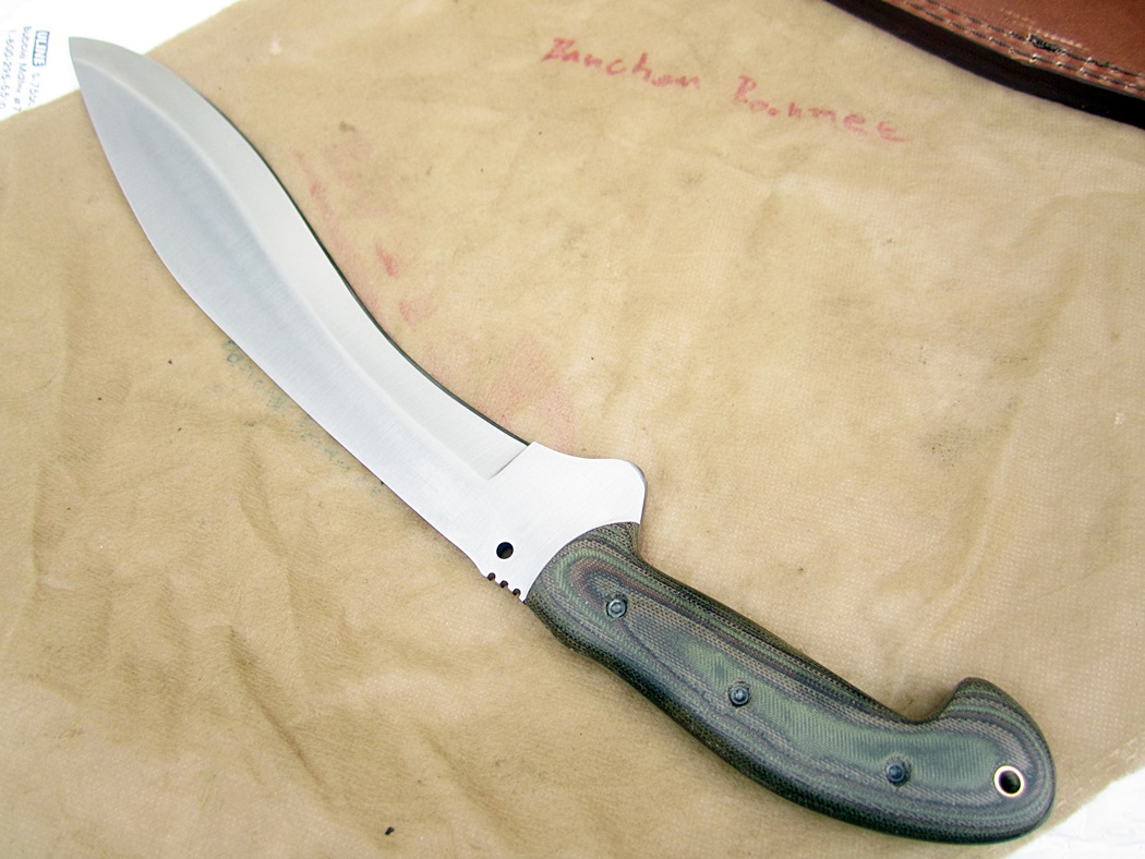 มีดเหล็ก D2 CFK USA iPak Custom Handmade D2 Tool Guerilla Warfare Ghurka Kukri Machete Knife