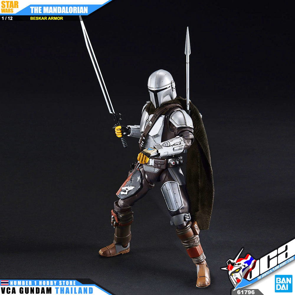 BANDAI STAR WARS 1/12 THE MANDALORIAN BESKAR ARMOR สตาร์ วอร์ พลาสติก โมเดล VCA GUNDAM