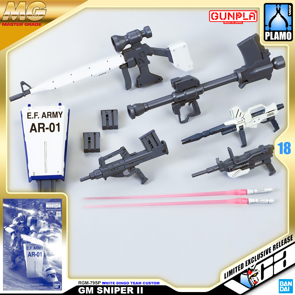 MG RGM-79SP GM SNIPER II WHITE DINGO TEAM CUSTOM