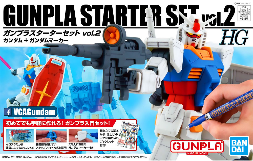 HG GUNPLA กันพลา STARTER SET VOL.2