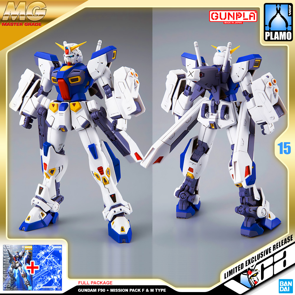 ⭐️ PREMIUM BANDAI PB GUNPLA MASTER GRADE MG 1/100 GUNDAM F90 MISSION PACK F M TYPE ประกอบ หุ่นยนต์ โมเดล กันดั้ม กันพลา ของเล่น VCA GUNDAM