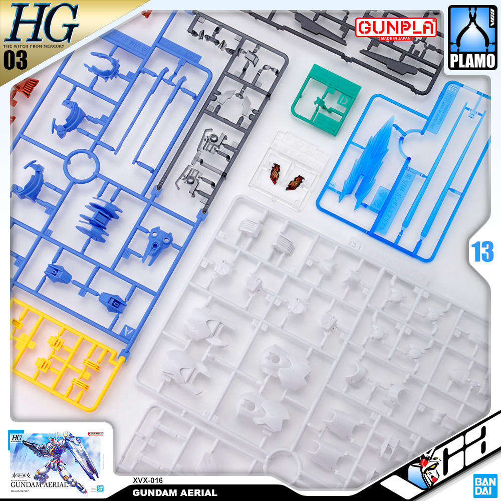 ⭐️ BANDAI GUNPLA HIGH GRADE THE WITCH FROM MERCURY HGTWFM HG 1/144 GUNDAM AERIAL ประกอบ หุ่นยนต์ โมเดล กันดั้ม กันพลา ของเล่น VCA GUNDAM