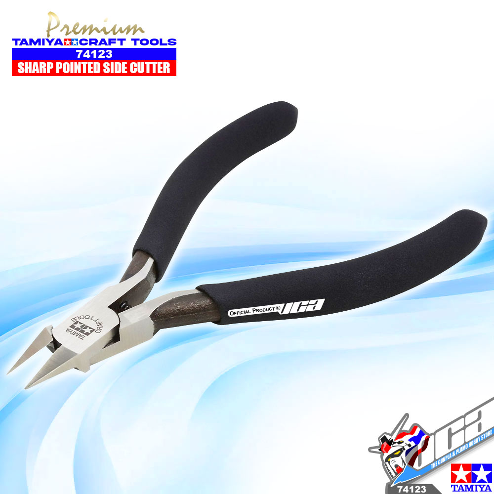 TAMIYA 74123 SHARP POINTED SIDE CUTTER FOR PLASTIC (SLIM JAW)