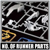 No. of plastic model kit runners จำนวนรันเนอร์