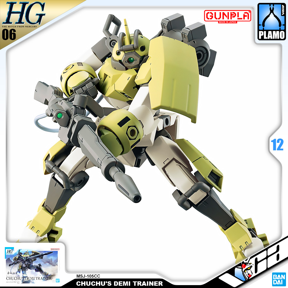 ⭐️ BANDAI GUNPLA HIGH GRADE THE WITCH FROM MERCURY HGTWFM HG 1/144 CHUCHU'S CHUCHU DEMI TRAINER ประกอบ หุ่นยนต์ โมเดล กันดั้ม กันพลา ของเล่น VCA GUNDAM