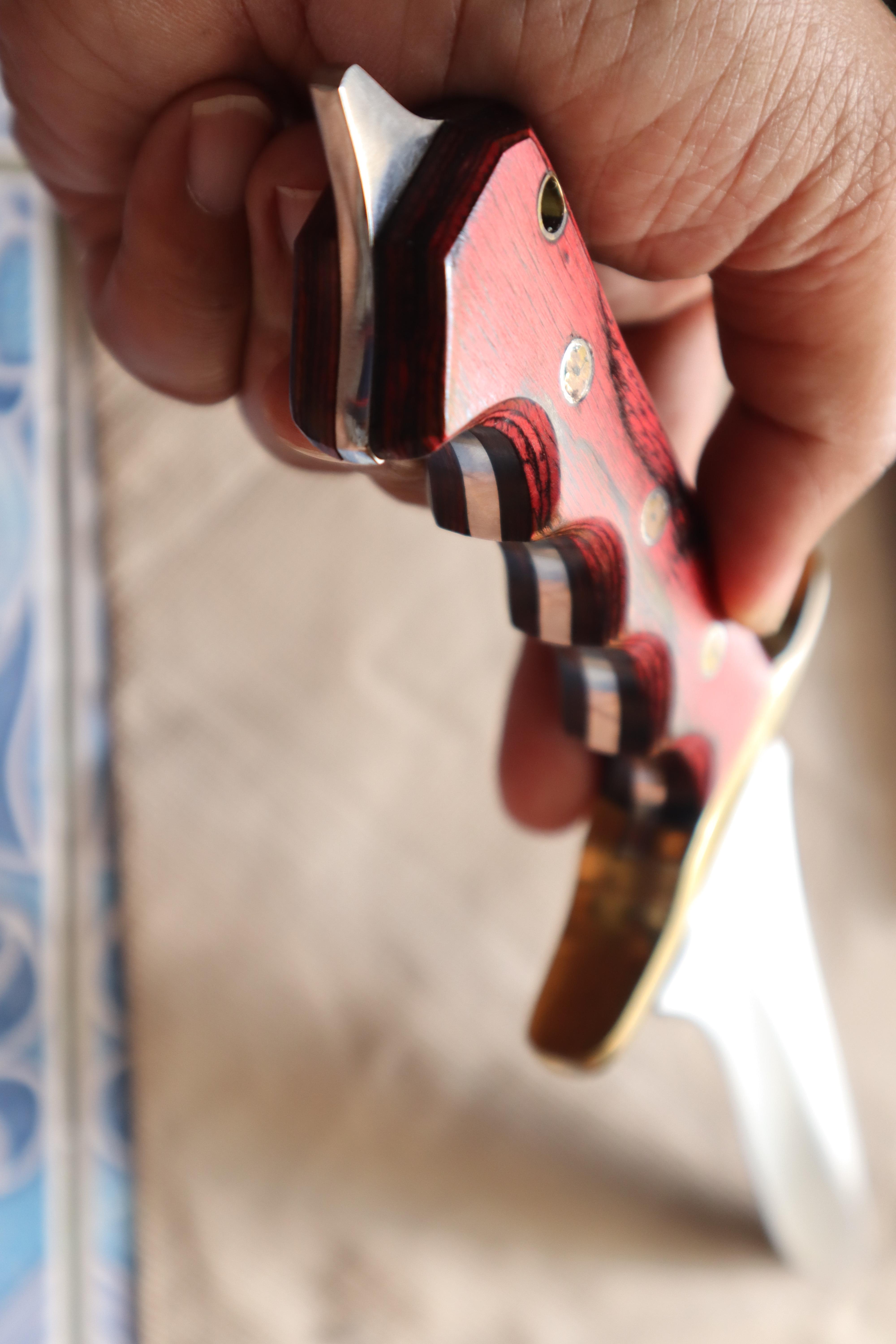 มีดใบตาย เหล็ก 440c ASH (B95)