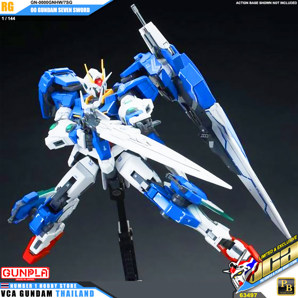 PREMIUM BANDAI GUNPLA REAL GRADE RG 1/144 00 GUNDAM SEVEN SSSWORD โมเดล กันดั้ม กันพลา VCA GUNDAM