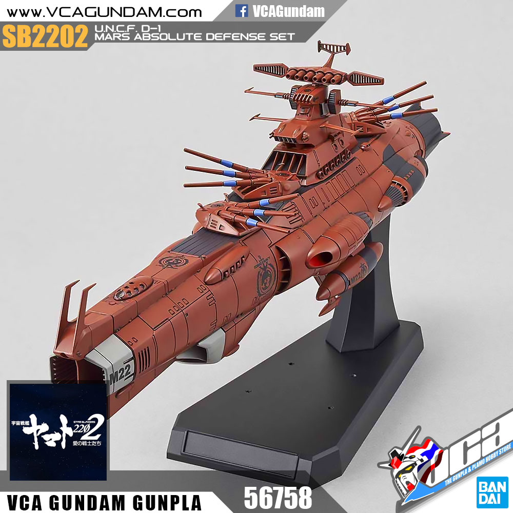 1/1000 U.N.C.F. D-1 MARS ABSOLUTE DEFENSE LINE SET
