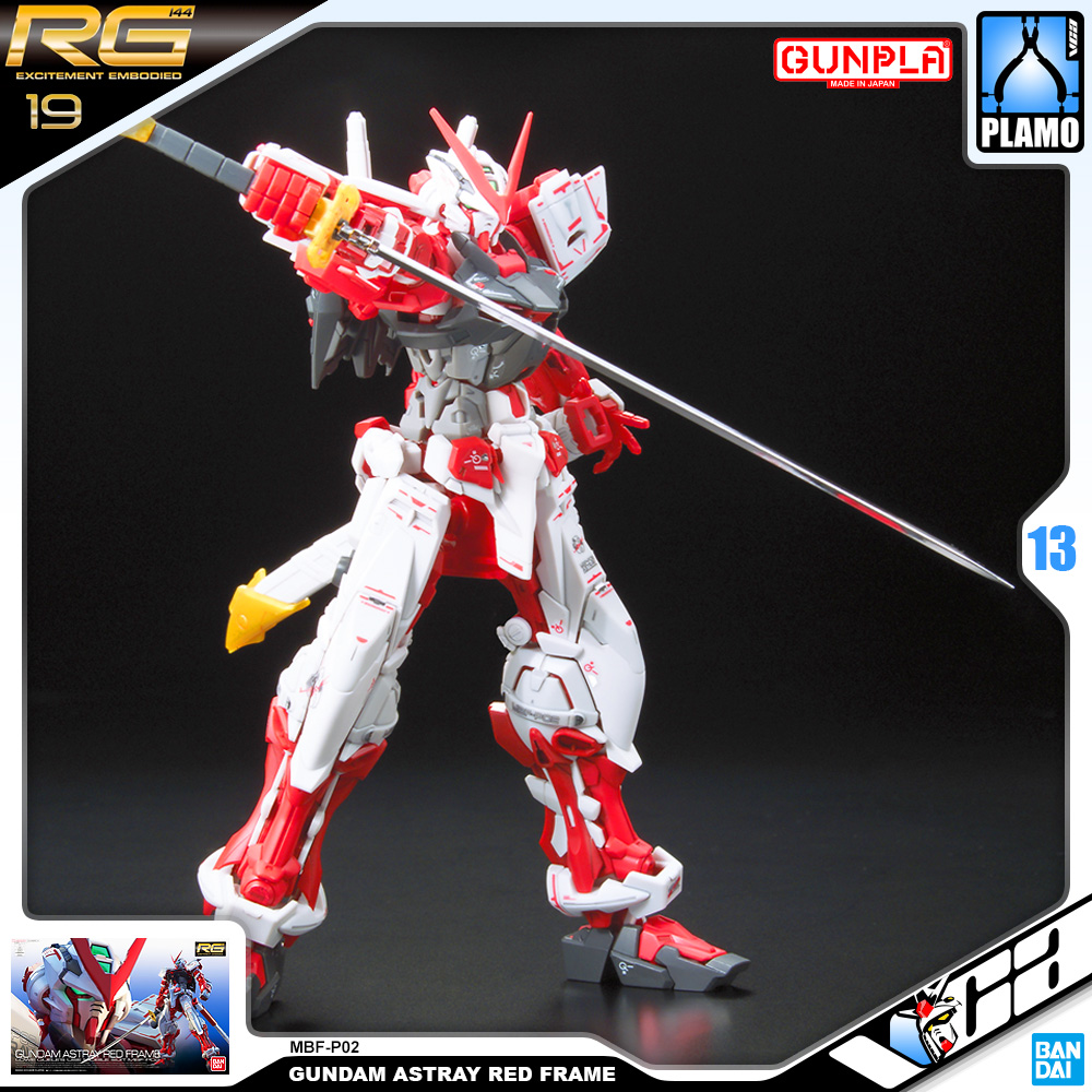 ⭐️ BANDAI GUNPLA REAL GRADE RG 1/144 GUNDAM ASTRAY RED FRAME ประกอบ หุ่นยนต์ โมเดล กันดั้ม กันพลา ของเล่น VCA GUNDAM