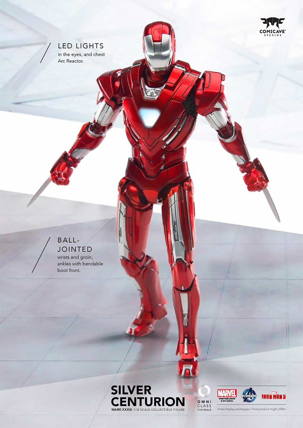 COMICAVE 1/12 IRON MAN MARK XXXIII SILVER CENTURION (DIECAST) ไอรอนแมน Mark 33