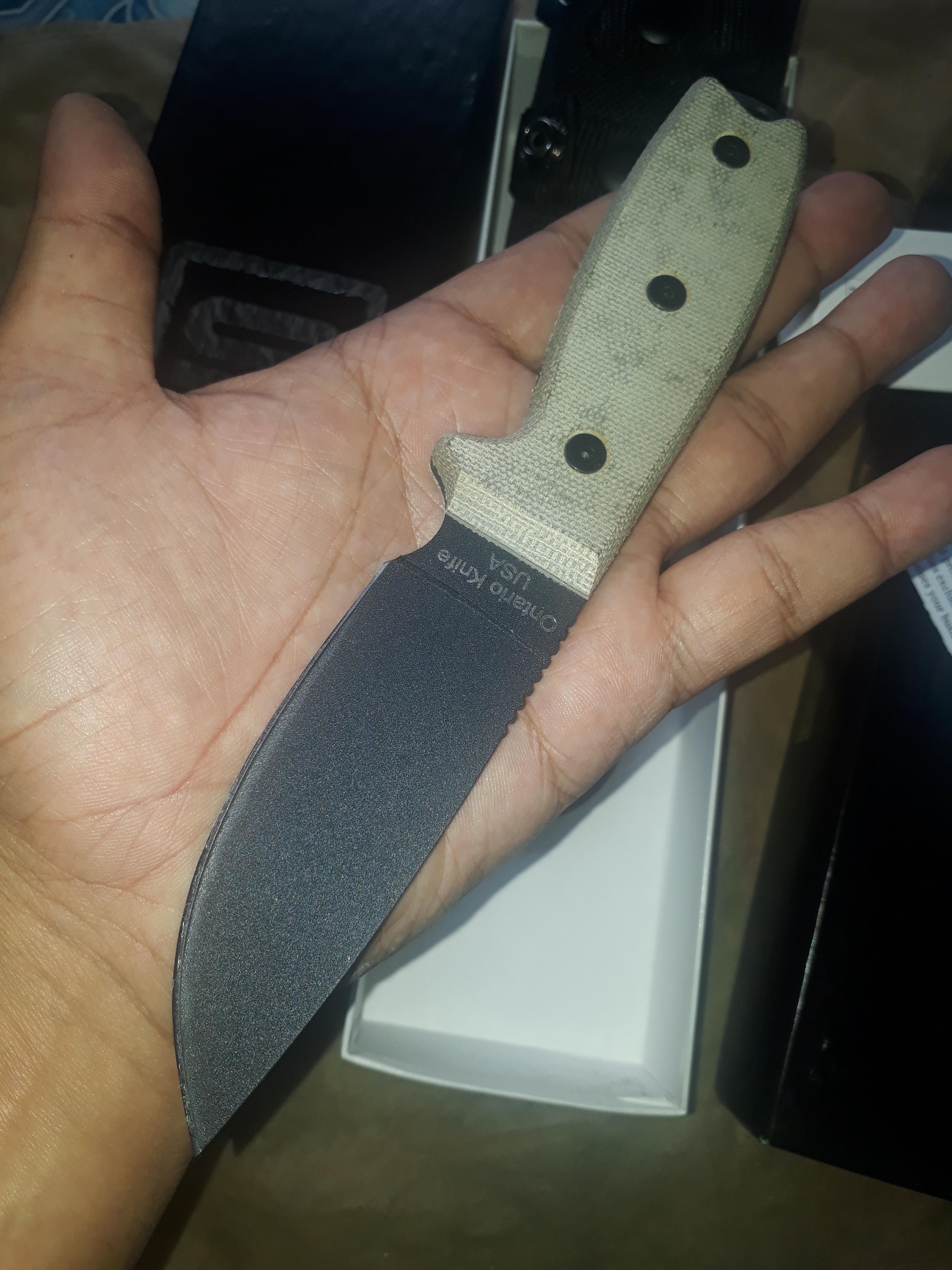 Ontario Knife Company 8665 RAT-3 Plain Edge with Black Nylon Sheath