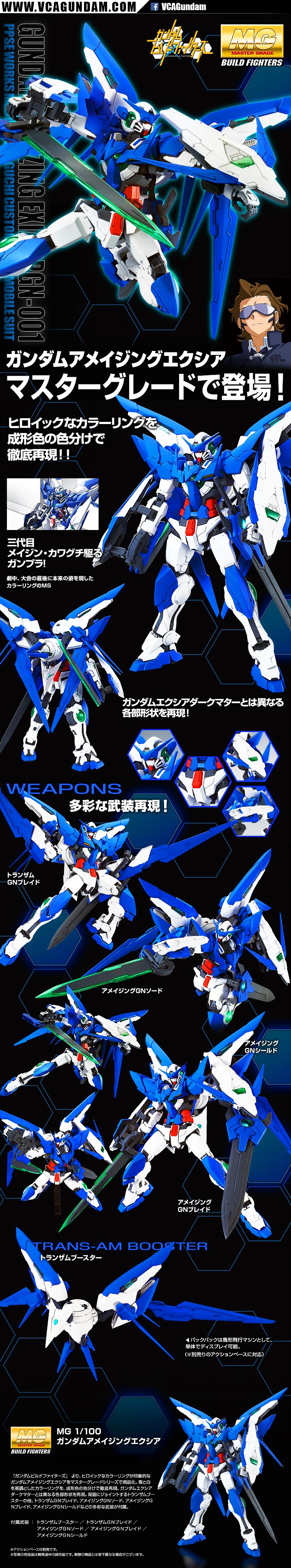 MG PPGN-001 GUNDAM AMAZING EXIA กันดั้ม อเมซซิ่ง เอ็กเซีย