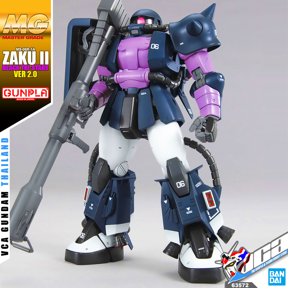 MG MS-06R-1A ZAKU II BLACK TRI-STARS VER 2.0