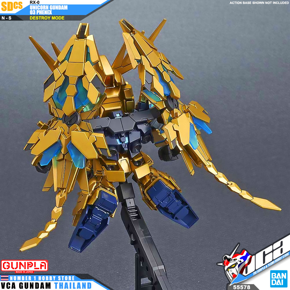 Gundam SD Cross Silhouette SDCS RX-0 UNICORN GUNDAM 03 PHENEX DESTROY MODE NT VER ยูนิคอร์น กันดั้ม 03 ฟีนิกซ์
