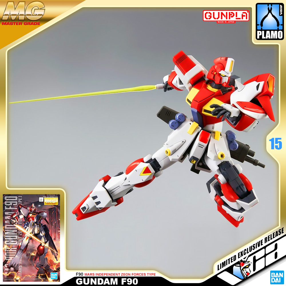 ⭐️ PREMIUM BANDAI PB GUNPLA MASTER GRADE MG 1/100 F90 MARS INDEPENDENT ZEON FORCES TYPE ประกอบ หุ่นยนต์ โมเดล กันดั้ม กันพลา ของเล่น VCA GUNDAM