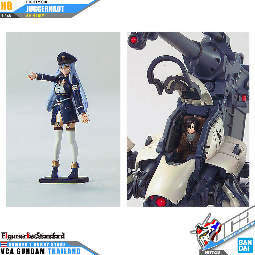 BANDAI 86 EIGHTY SIX HIGH GRADE HG 1/48 JUGGERNAUT SHIN USE โมเดล เอทตี้ซิกซ์ VCA GUNDAM