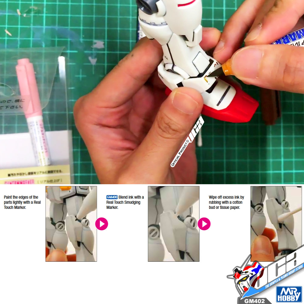 GSI CREOS MR HOBBY GM402 GUNDAM REAL TOUCH MARKER GREY 2 WEATHERING สีทาเพิ่มความสมจริง กันดั้ม มาร์คเกอร์ VCA GUNDAM