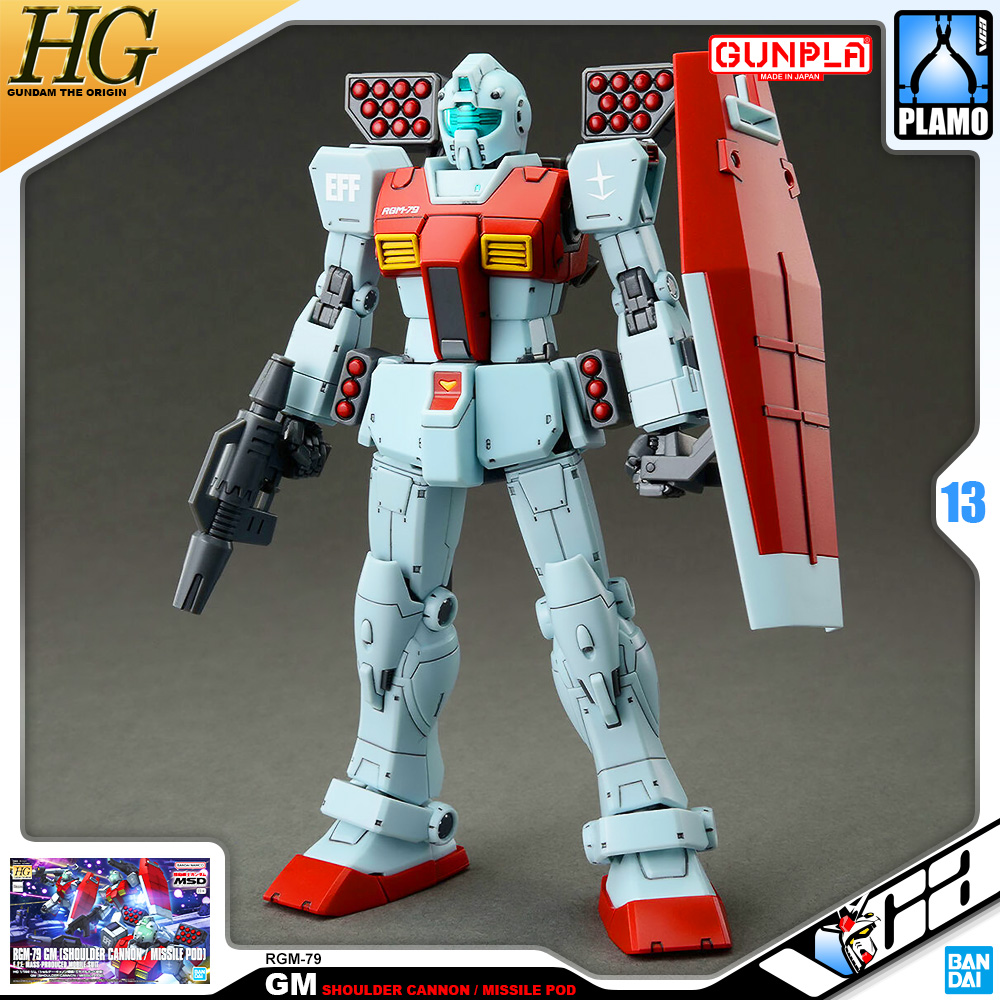 Bandai High Grade HG RGM-79 GM (SHOULDER CANNON / MISSILE POD)