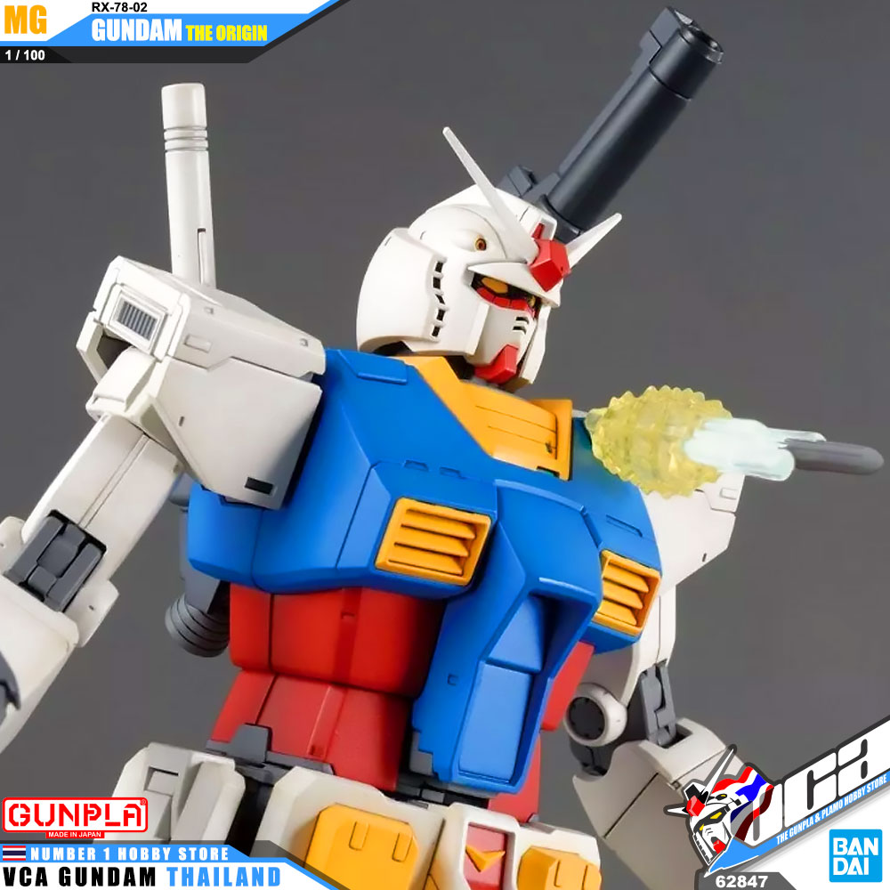 BANDAI GUNPLA MASTER GRADE MG 1/100 RX-78-02 GUNDAM THE ORIGIN โมเดล กันดั้ม กันพลา VCA GUNDAM