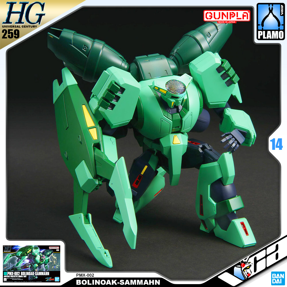 Bandai Gunpla High Grade Universal Century HGUC 1/144 HG Bolinoak-Sammahn Action Figure Model Toy Kit VCA Gundam Thailand
