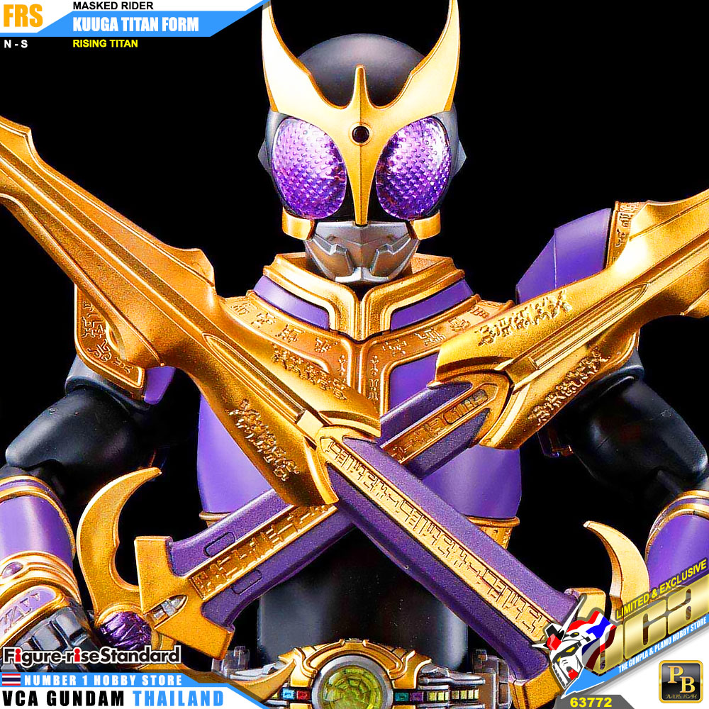 PREMIUM BANDAI FIGURE-RISE STANDARD MASKED RIDER KUUGA TITAN FORM RISING TITAN RISINGTITAN FIGURE RISE มาสค์ไรเดอร์บิลด์ พลาสติก โมเดล VCA GUNDAM