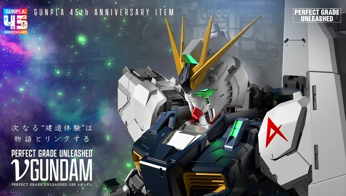 Bandai Gunpla Perfect Grade Unleashed PGU 1/60 PG RX-93 Nu Gundam Action Figure Model Toy Kit VCA Thailand