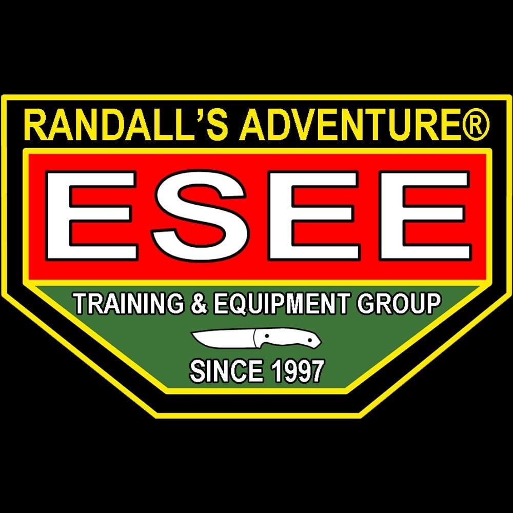 มีด ESEE-5S (GLASS BREAKER) BLACK PARTIALLY SERRATED FIXED BLADE W/ GREEN CANVAS MICARTA HANDLE, BLACK KYDEX SHEATH CODE: ESEE-5S