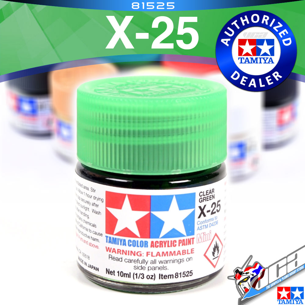 ACRYLIC X-25 CLEAR GREEN
